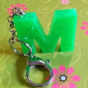 Multicolor initial Letter Keychain A-Z